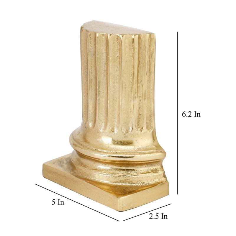 Buy Ancient Pillar Book Ends (Gold) - Set Of Two Book End from Vaaree