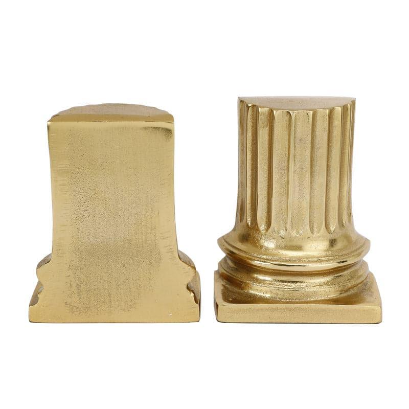 Buy Ancient Pillar Book Ends (Gold) - Set Of Two Book End from Vaaree