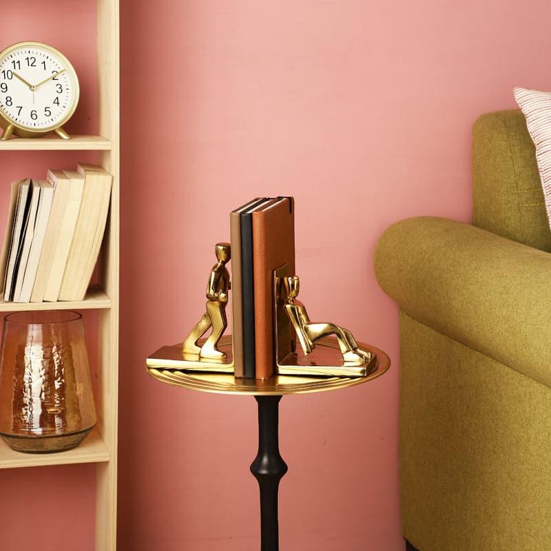 Buy Hard Work Matters Bookend (Gold) - Set Of Two Book End from Vaaree