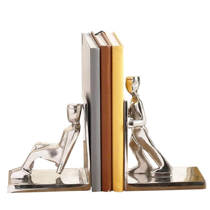 Buy Hard Work Matters Bookend (Silver) - Set Of Two Book End from Vaaree