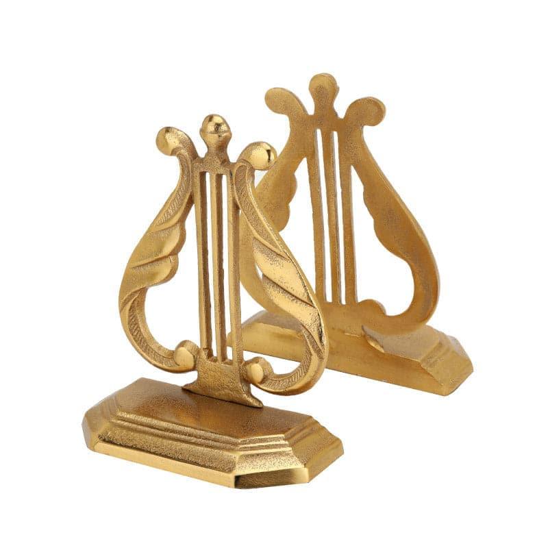 Buy Odette Book Ends (Gold) - Set Of Two Book End from Vaaree