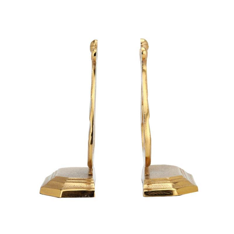 Buy Odette Book Ends (Gold) - Set Of Two Book End from Vaaree