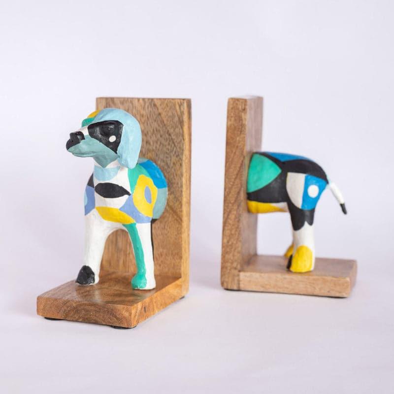 Buy Technicolour Toto Handpainted Bookend - Set Of Two Book End from Vaaree