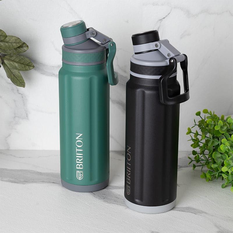 Buy Aqua Alchemy 750 ML Hot & Cold Thermos Water Bottle (Green & Black) - Set Of Two Bottle from Vaaree