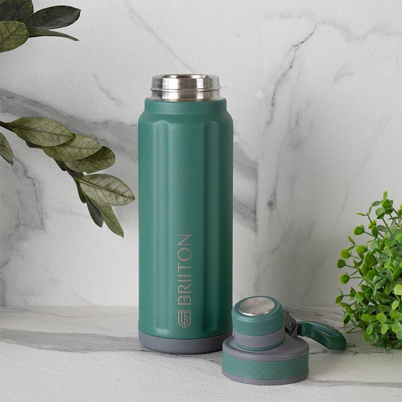 Bottle - Aqua Alchemy 750 ML Hot & Cold Thermos Water Bottle (Green & Blue) - Set Of Two