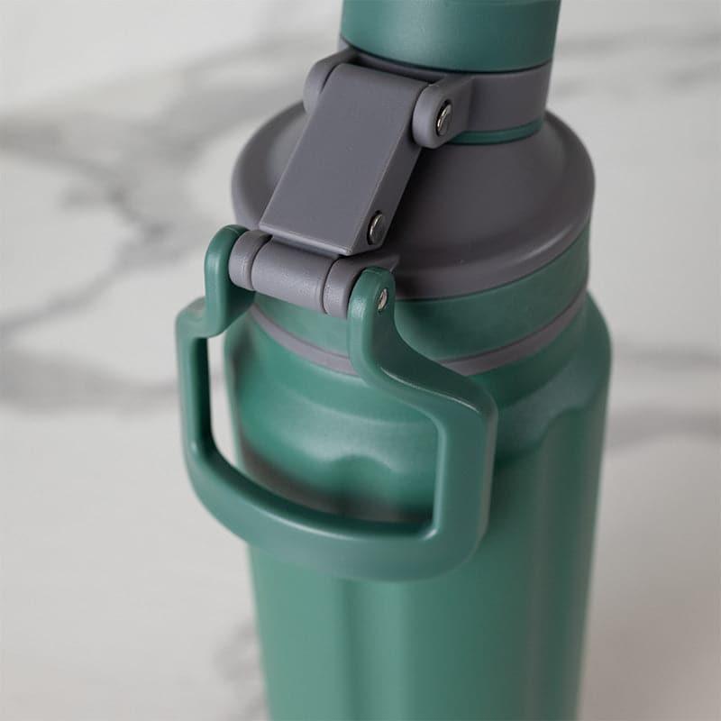 Bottle - Aqua Alchemy 750 ML Hot & Cold Thermos Water Bottle (Green & Blue) - Set Of Two