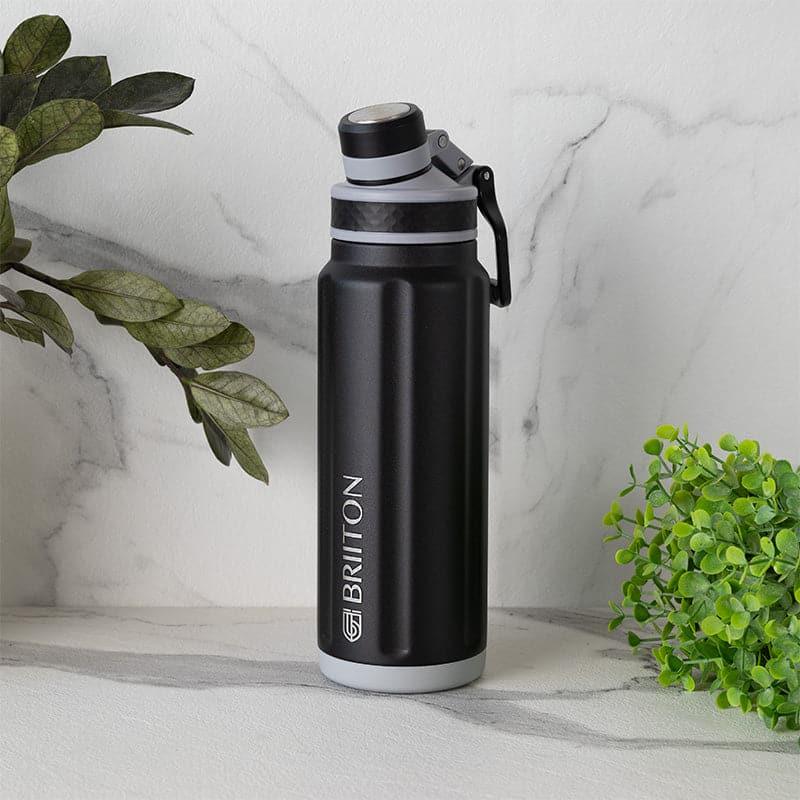 Buy Aqua Alchemy Hot & Cold Thermos Water Bottle (Black) - 850 ML Bottle from Vaaree