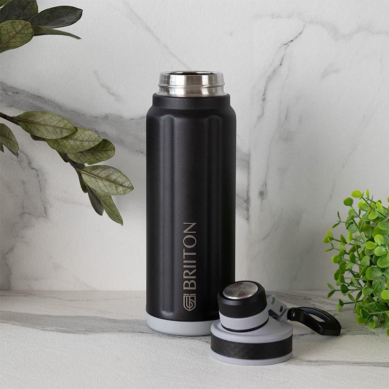 Buy Aqua Alchemy Hot & Cold Thermos Water Bottle (Black) - 850 ML Bottle from Vaaree