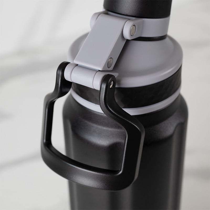 Buy Aqua Alchemy Hot & Cold Thermos Water Bottle (Black) - 850 ML Bottle from Vaaree