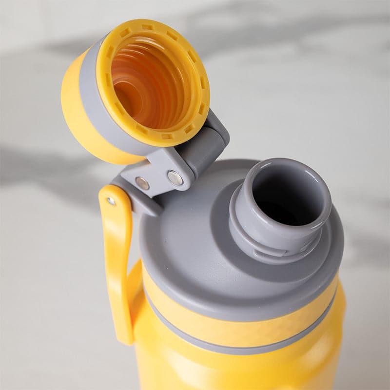 Bottle - Aqua Alchemy Hot & Cold Thermos Water Bottle (Yellow) - 850 ML