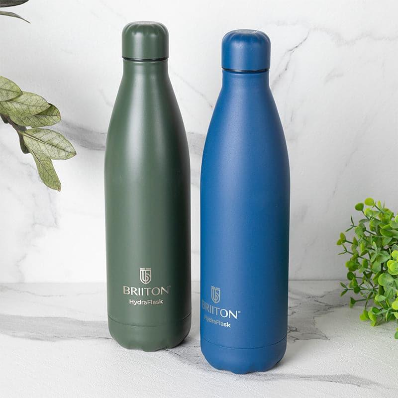 Buy Aqua Zen Bliss 620 ML Hot & Cold Thermos Water Bottle (Green & Blue) - Set Of Two Bottle from Vaaree