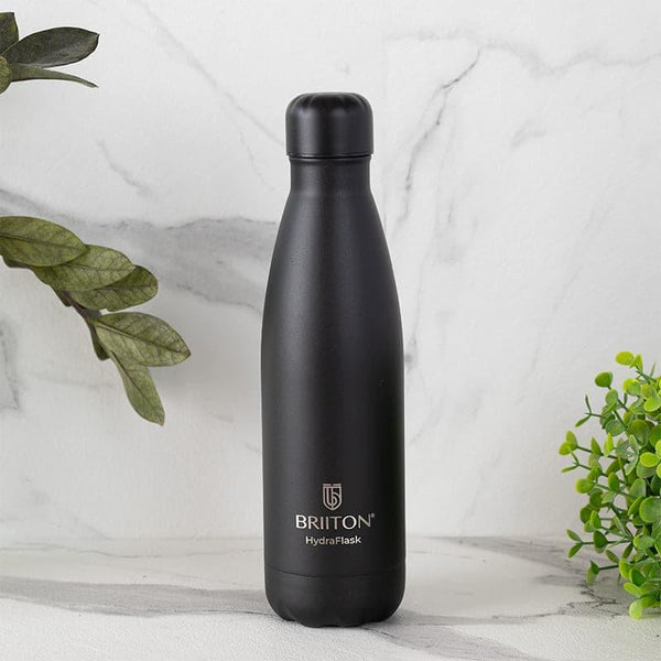 Bottle - Aqua Zen Bliss Hot & Cold Thermos Water Bottle (Black) - 500 ML