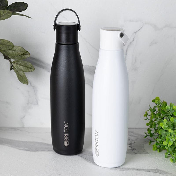 Buy Aquaro 750 ML Hot & Cold Thermos Water Bottle (Black & White) - Set Of Two Bottle from Vaaree