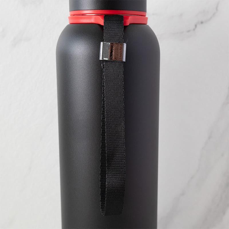 Bottle - Aqueous 750 ML Hot & Cold Thermos Water Bottle (Blue & Black) - Set Of Two