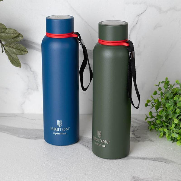 Buy Aqueous 750 ML Hot & Cold Thermos Water Bottle (Green & Blue) - Set Of Two Bottle from Vaaree