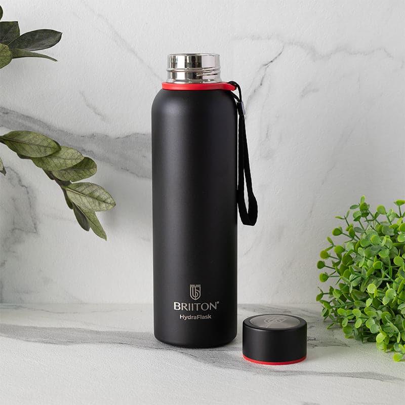 Buy Aqueous 750 ML Hot & Cold Thermos Water Bottle (Grey & Black) - Set Of Two Bottle from Vaaree