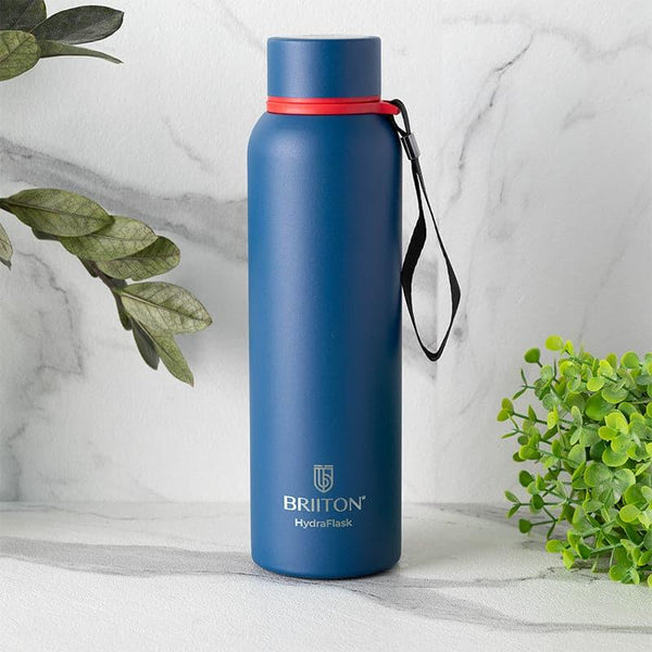 Buy Aqueous Hot & Cold Thermos Water Bottle (Blue) - 750 ML Bottle from Vaaree