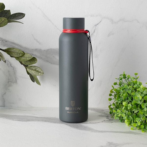 Buy Aqueous Hot & Cold Thermos Water Bottle (Grey) - 750 ML Bottle from Vaaree