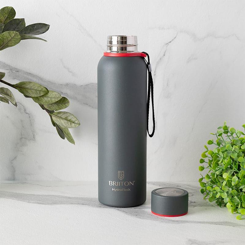 Buy Aqueous Hot & Cold Thermos Water Bottle (Grey) - 750 ML Bottle from Vaaree