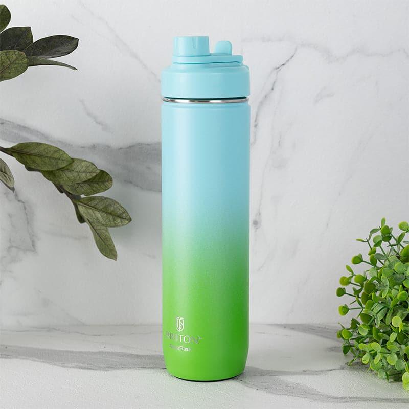 Buy Bristo Quench Dual Tone Hot & Cold Thermos Water Bottle (Green & Light Blue) - 750 ML Bottle from Vaaree