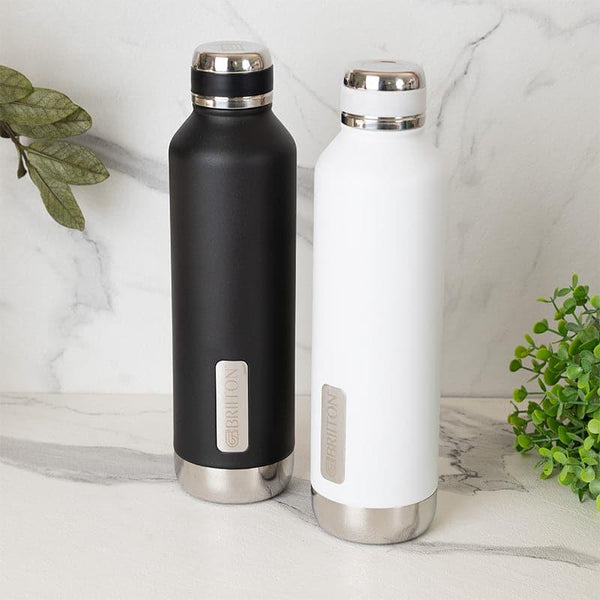 Buy Bristo Sip 750 ML Hot & Cold Thermos Water Bottle (Black & White) - Set Of Two Bottle from Vaaree