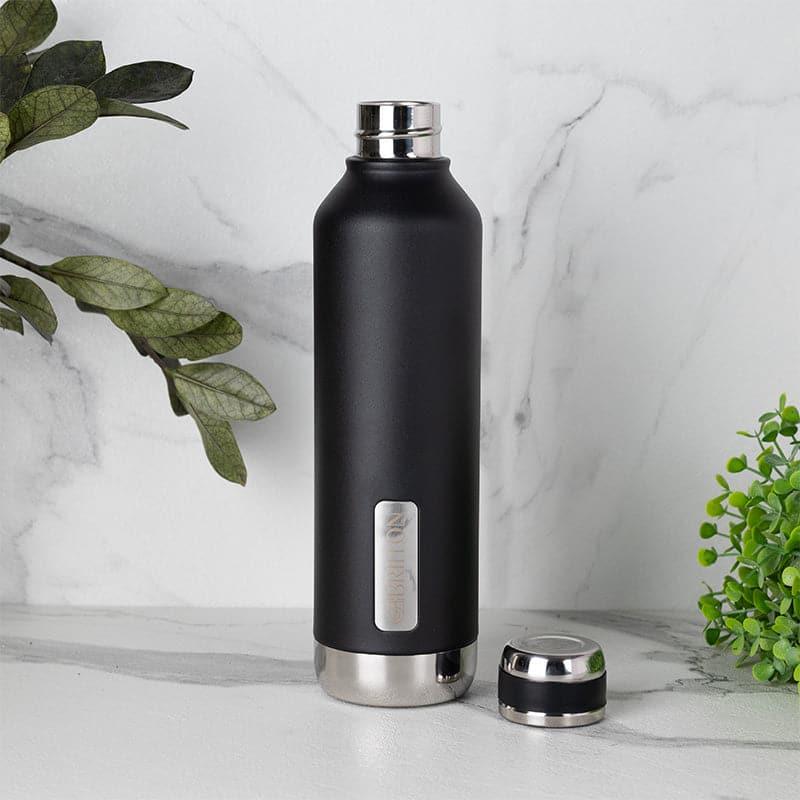 Bottle - Bristo Sip Hot & Cold Thermos Water Bottle (Black) - 750 ML