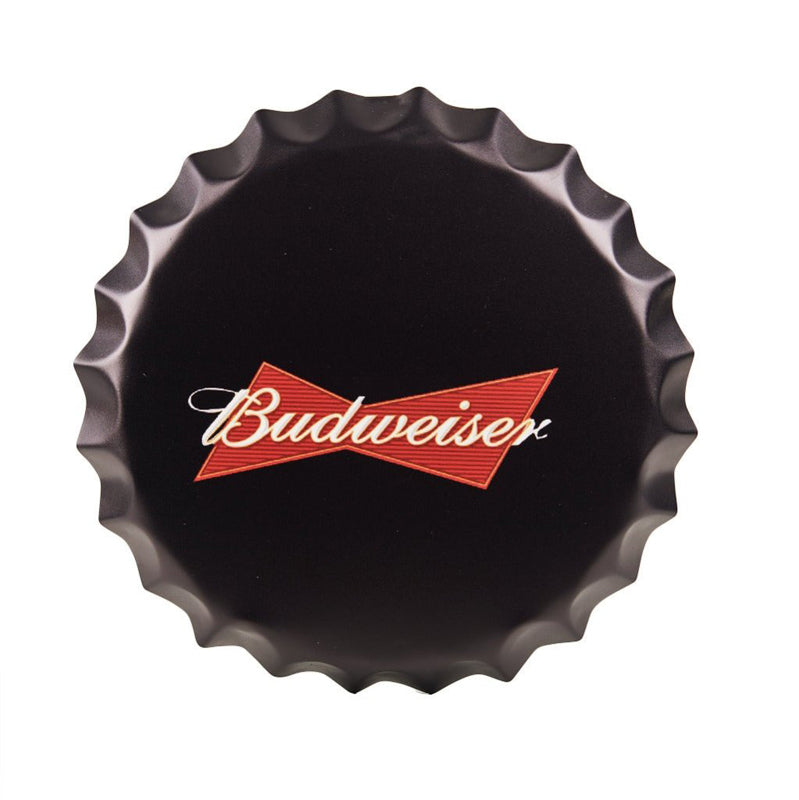 Buy Budweiser Black Bottle Cap Wall Accent Wall Accents from Vaaree