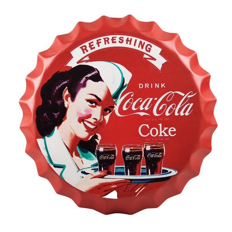 Buy Vintage Coca Cola Bottle Cap Wall Accent Wall Accents from Vaaree