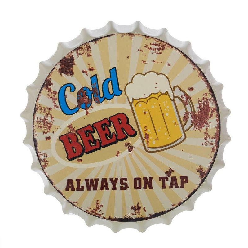 Buy Cold Beer On Tap Bottle Cap Wall Accent Wall Accents from Vaaree