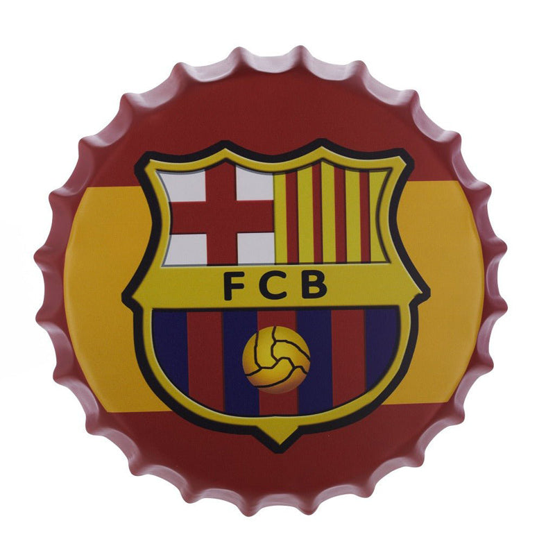 Buy Fc Barcelona Bottle Cap Wall Accent Wall Accents from Vaaree