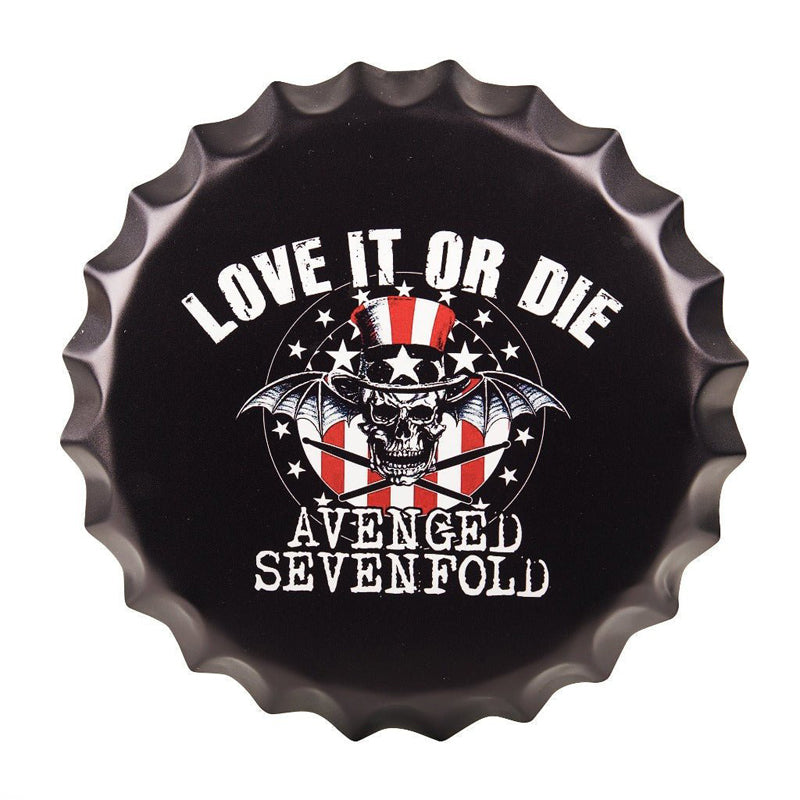 Buy Love It Or Die Bottle Cap Wall Accent Wall Accents from Vaaree