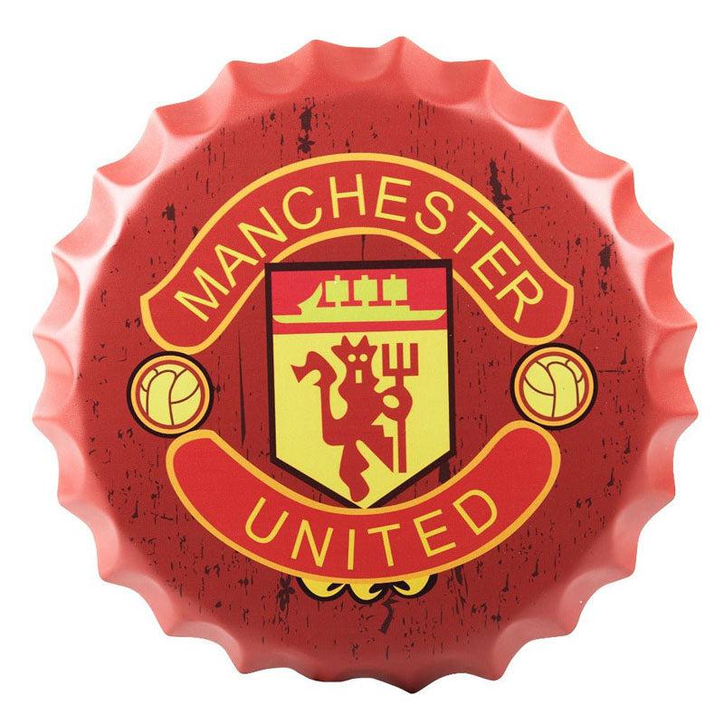 Buy Manchester United Bottle Cap Wall Accent Wall Accents from Vaaree