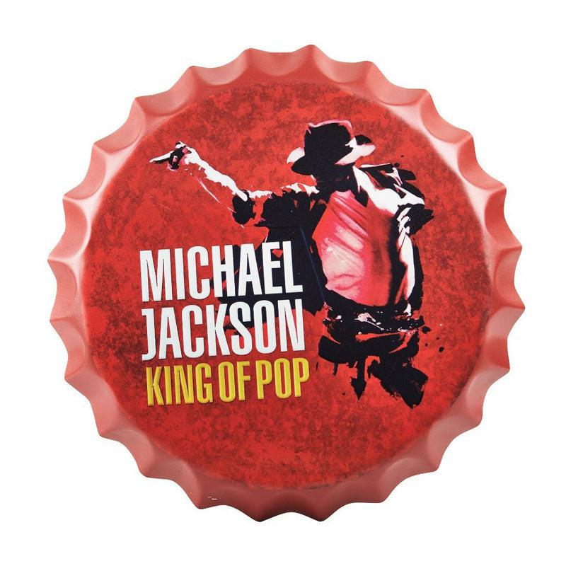 Buy Michael Jackson Bottle Cap Wall Accent Wall Accents from Vaaree