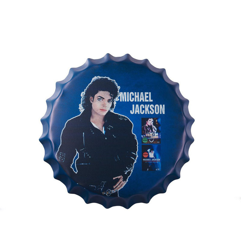 Buy Michael Jackson Blue Bottle Cap Wall Accent Wall Accents from Vaaree