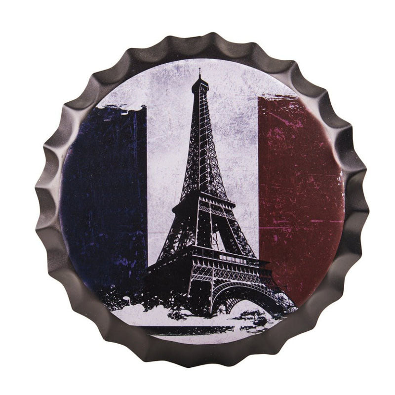 Buy Paris Bottle Cap Wall Accent Wall Accents from Vaaree