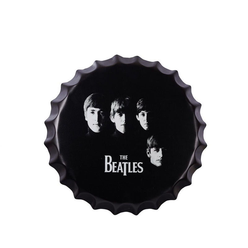 Buy The Beatles Men Bottle Cap Wall Accent Wall Accents from Vaaree