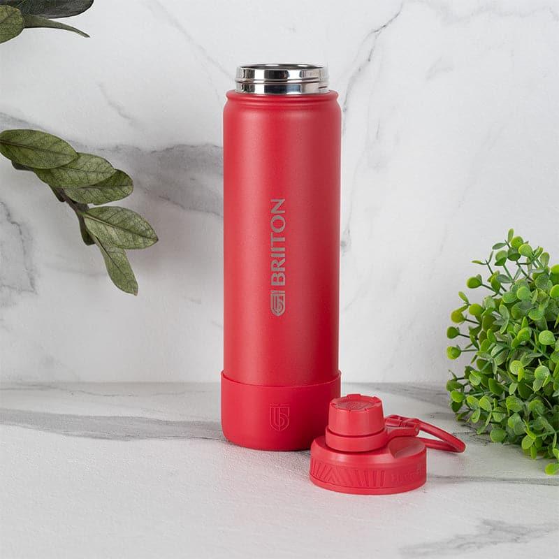 Buy Drink Dazzle 750 ML Hot & Cold Thermos Water Bottle (Black & Red) - Set Of Two Bottle from Vaaree