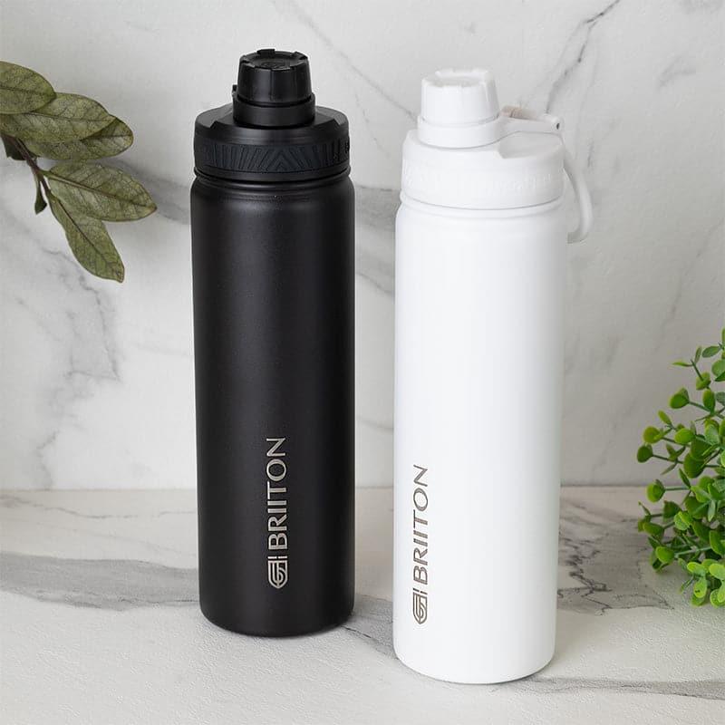 Buy Drink Dazzle 750 ML Hot & Cold Thermos Water Bottle (Black & White) - Set Of Two Bottle from Vaaree