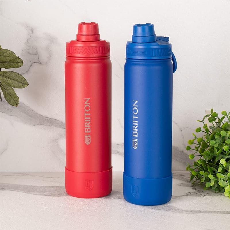 Buy Drink Dazzle 750 ML Hot & Cold Thermos Water Bottle (Blue & Red) - Set Of Two Bottle from Vaaree