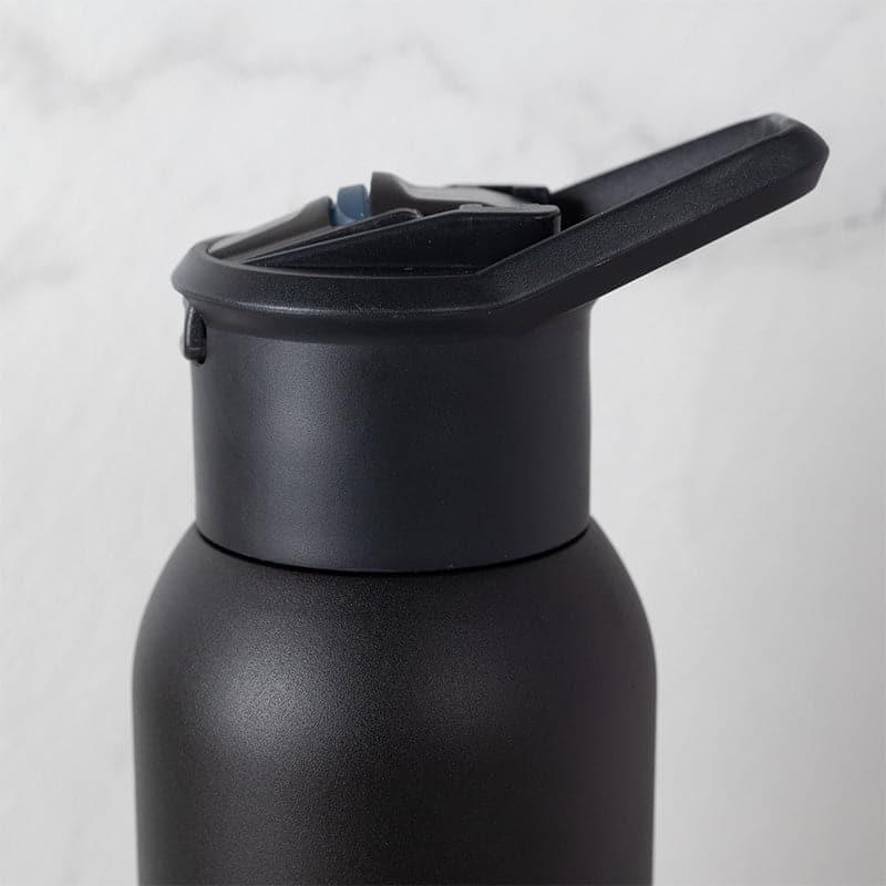 Bottle - Drinko Fantasia Hot & Cold Thermos Water Bottle (Black) - 630 ML