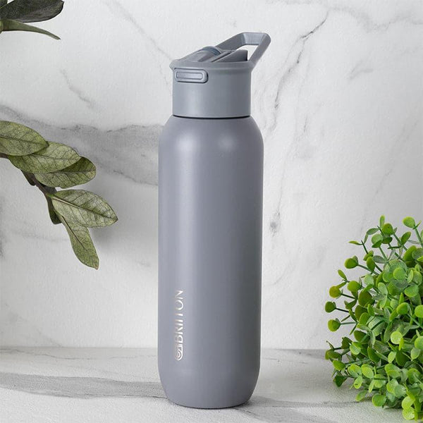 Bottle - Drinko Fantasia Hot & Cold Thermos Water Bottle (Grey) - 630 ML