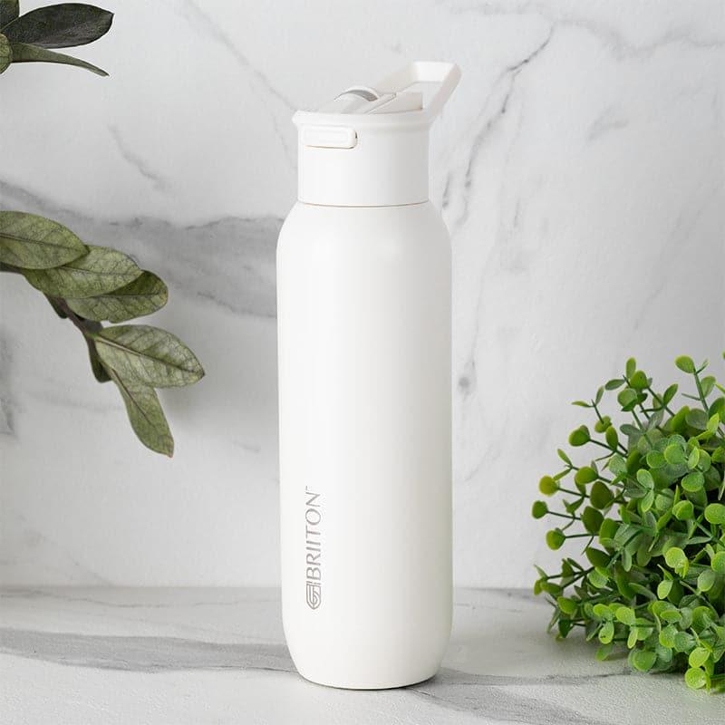 Bottle - Drinko Fantasia Hot & Cold Thermos Water Bottle (White) - 630 ML