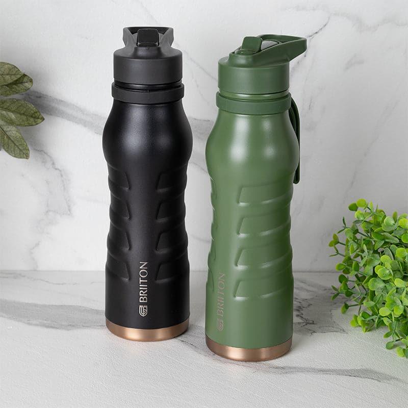 Buy Epiquencher 750 ML Hot & Cold Thermos Water Bottle (Black & Green) - Set Of Two Bottle from Vaaree