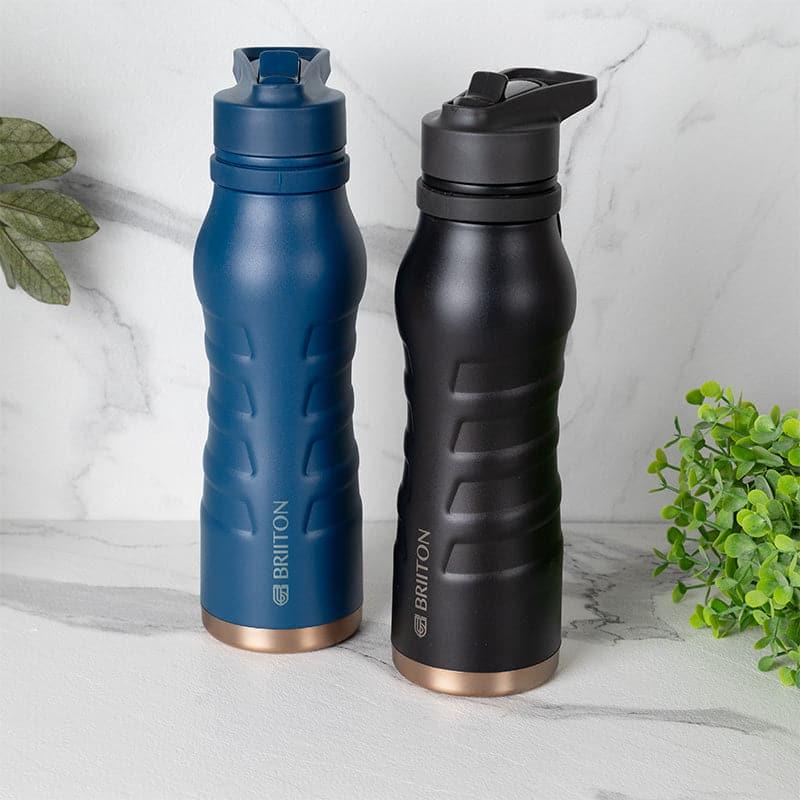 Buy Epiquencher 750 ML Hot & Cold Thermos Water Bottle (Blue & Black) - Set Of Two Bottle from Vaaree