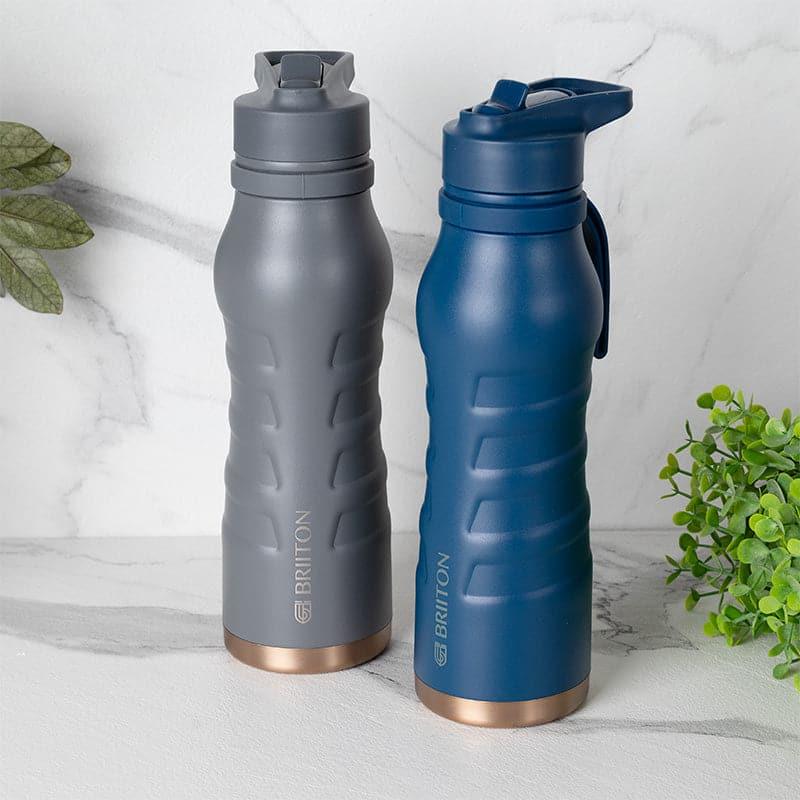 Buy Epiquencher 750 ML Hot & Cold Thermos Water Bottle (Blue & Grey) - Set Of Two Bottle from Vaaree