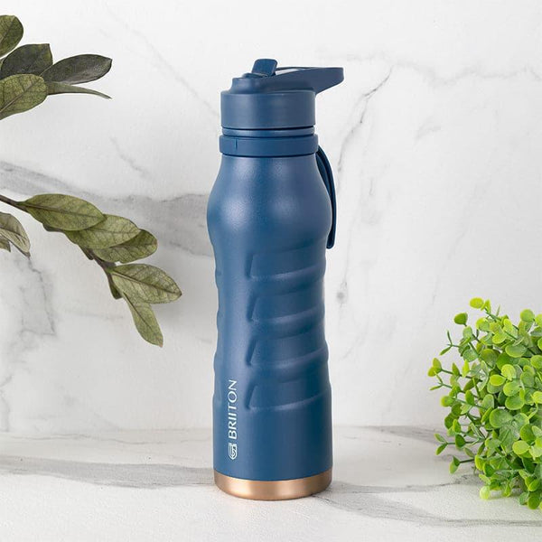 Bottle - Epiquencher Hot & Cold Thermos Water Bottle (Blue) - 750 ML