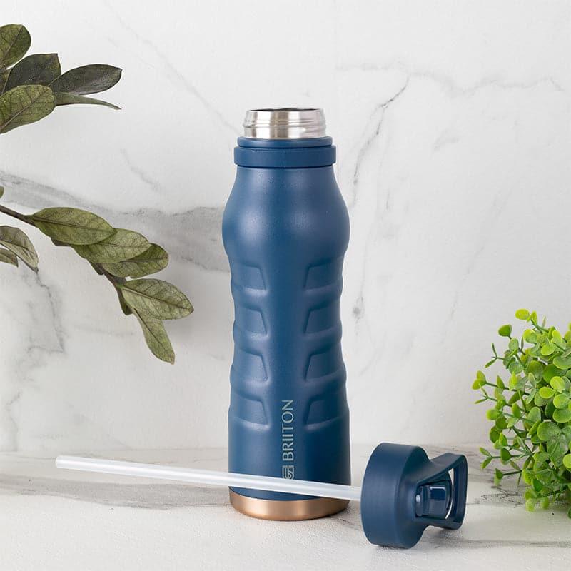 Bottle - Epiquencher Hot & Cold Thermos Water Bottle (Blue) - 750 ML
