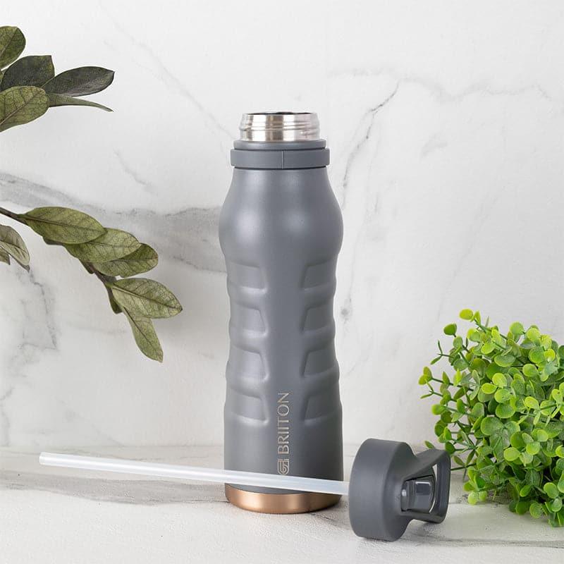 Bottle - Epiquencher Hot & Cold Thermos Water Bottle (Grey) - 750 ML