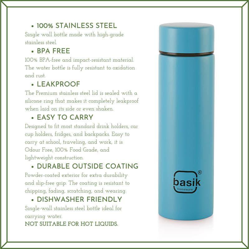 Buy Evara Stainless Steel Bottle (Blue) - 330 ML Bottle from Vaaree