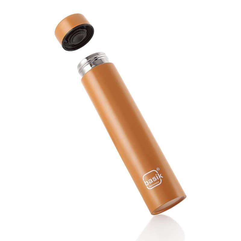 Bottle - Evara Stainless Steel Bottle (Brown) - 440 ML